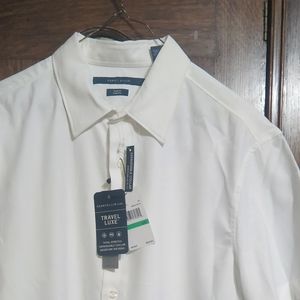 Perry Ellis White Short Sleeve Shirt